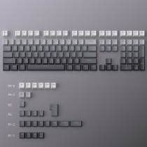Polar Day 104+30 Keys OEM Profile PBT Doubleshot Top Legends Keycaps Set for MX Keyboard